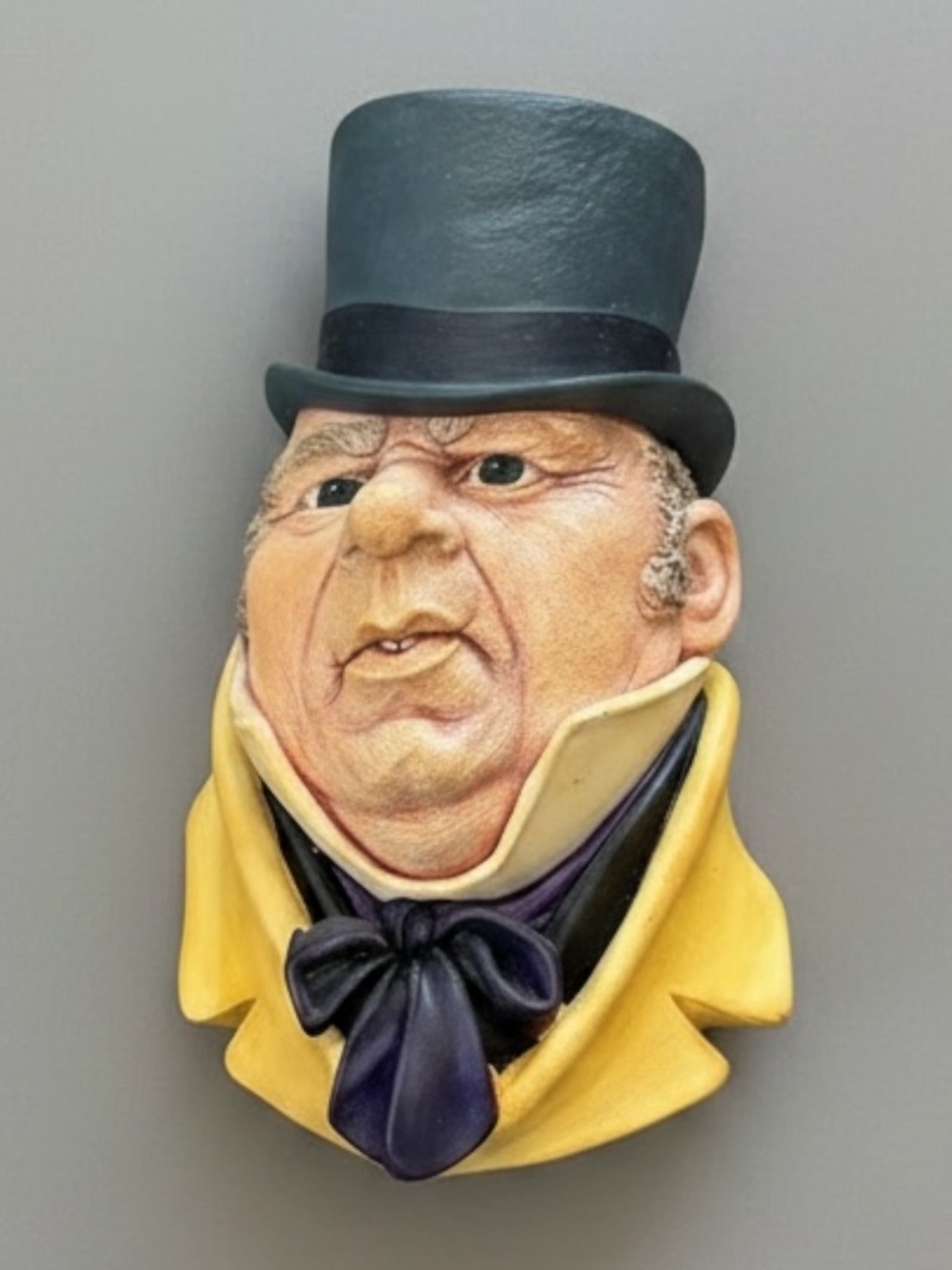 Vintage Bossons Chalkware Mr. Micawber Head England